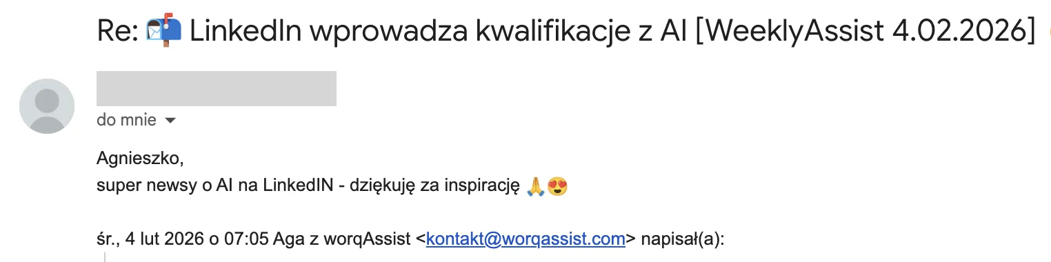 Opinia o WeeklyAssist 4.02.2026 Opinia o WeeklyAssist 29.03.2023 Marzena